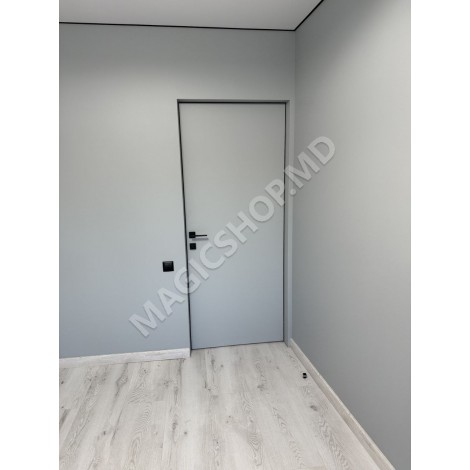 Usa interior ascunsa Invisible SLIM Cant Aluminiu Crom
